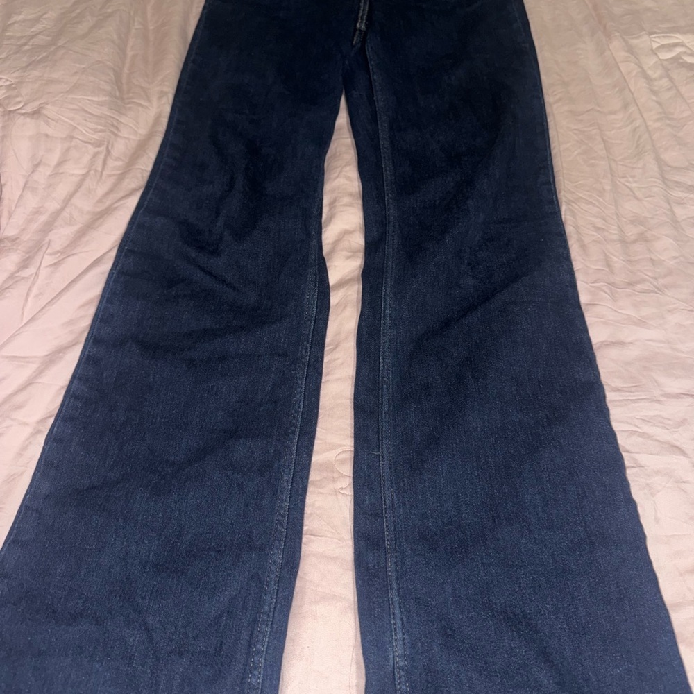Zara Dark Blue Flare Women's Jeans